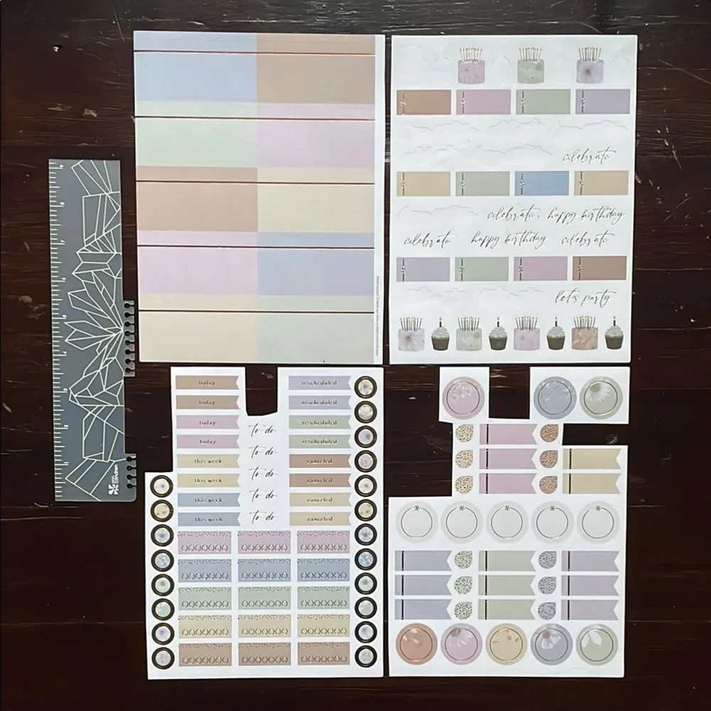 Erin Condren Bundle of Sticker Sheet perfect for Journals/Planners/Calendars